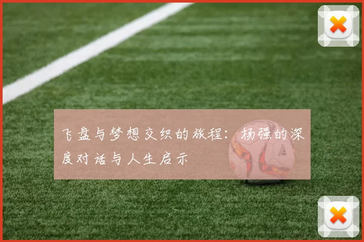 飞盘与梦想交织的旅程：杨强的深度对话与人生启示